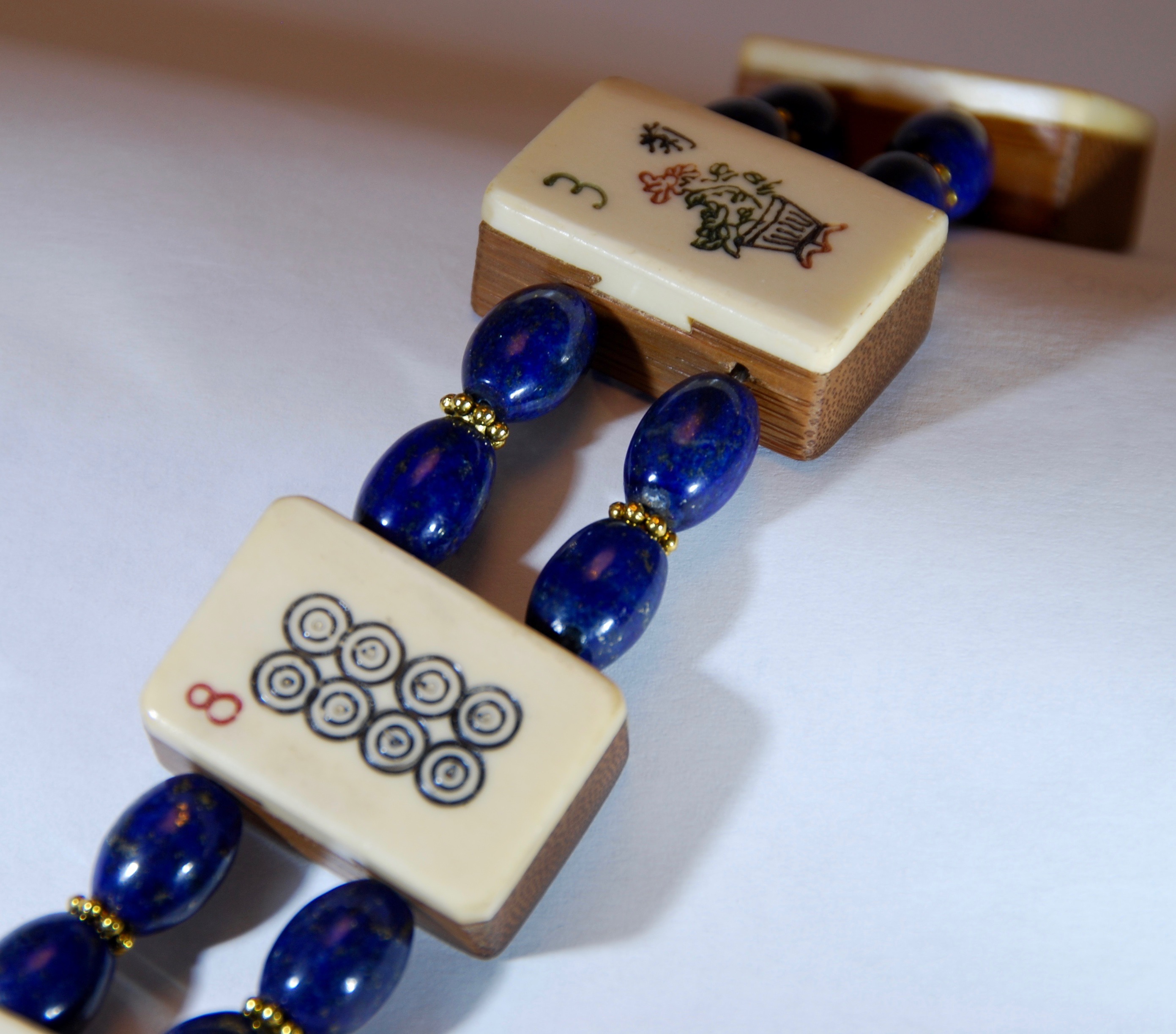 Blue Lapis Stone beads (Oblong)